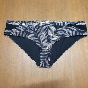 NWT prana chamba bikini bottom. Black & springtime floral print. Womens Large